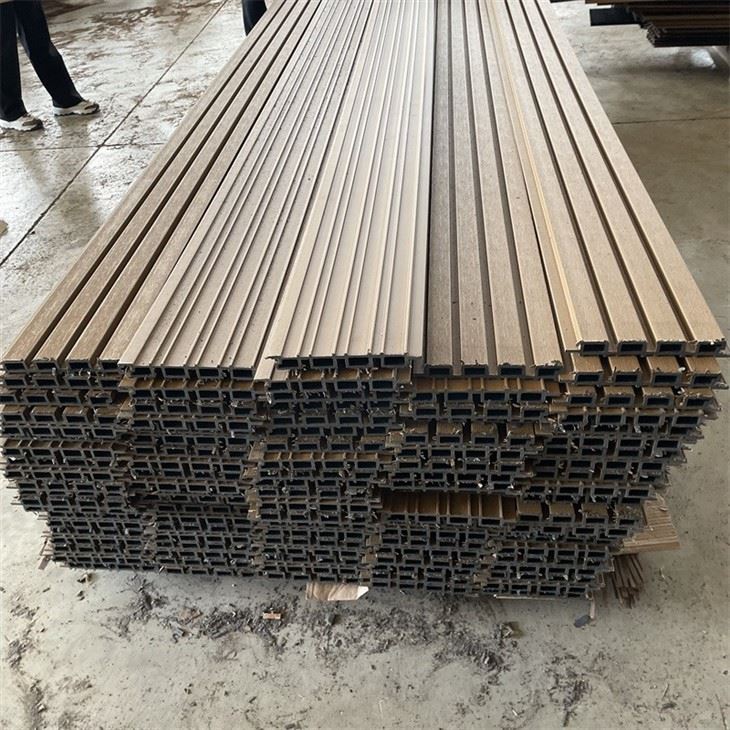 Exterior Wall Cladding WPC Wall Panel Outdoor WPC SLAT PANEL high quality