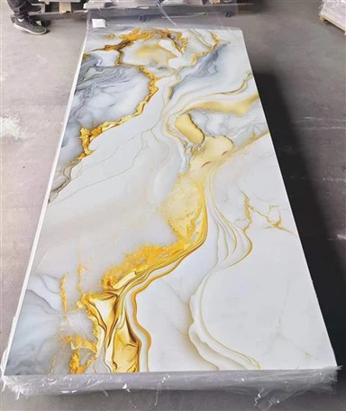 욕실 UV 벽 패널 PVC 대리석 시트