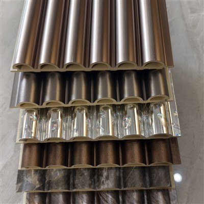 WPC 반원형 실내 벽 패널 벽 코팅